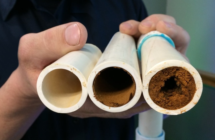 hard water in pipes