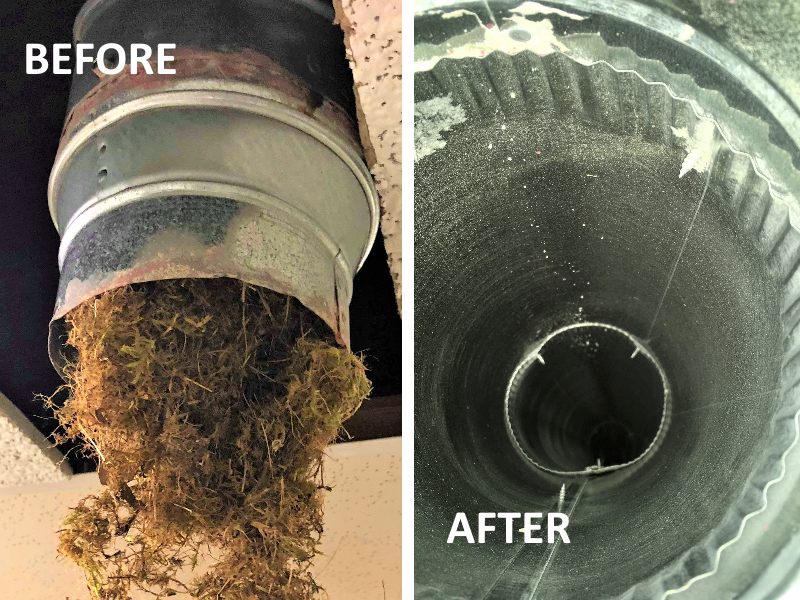 Air Duct Cleaning Before & After