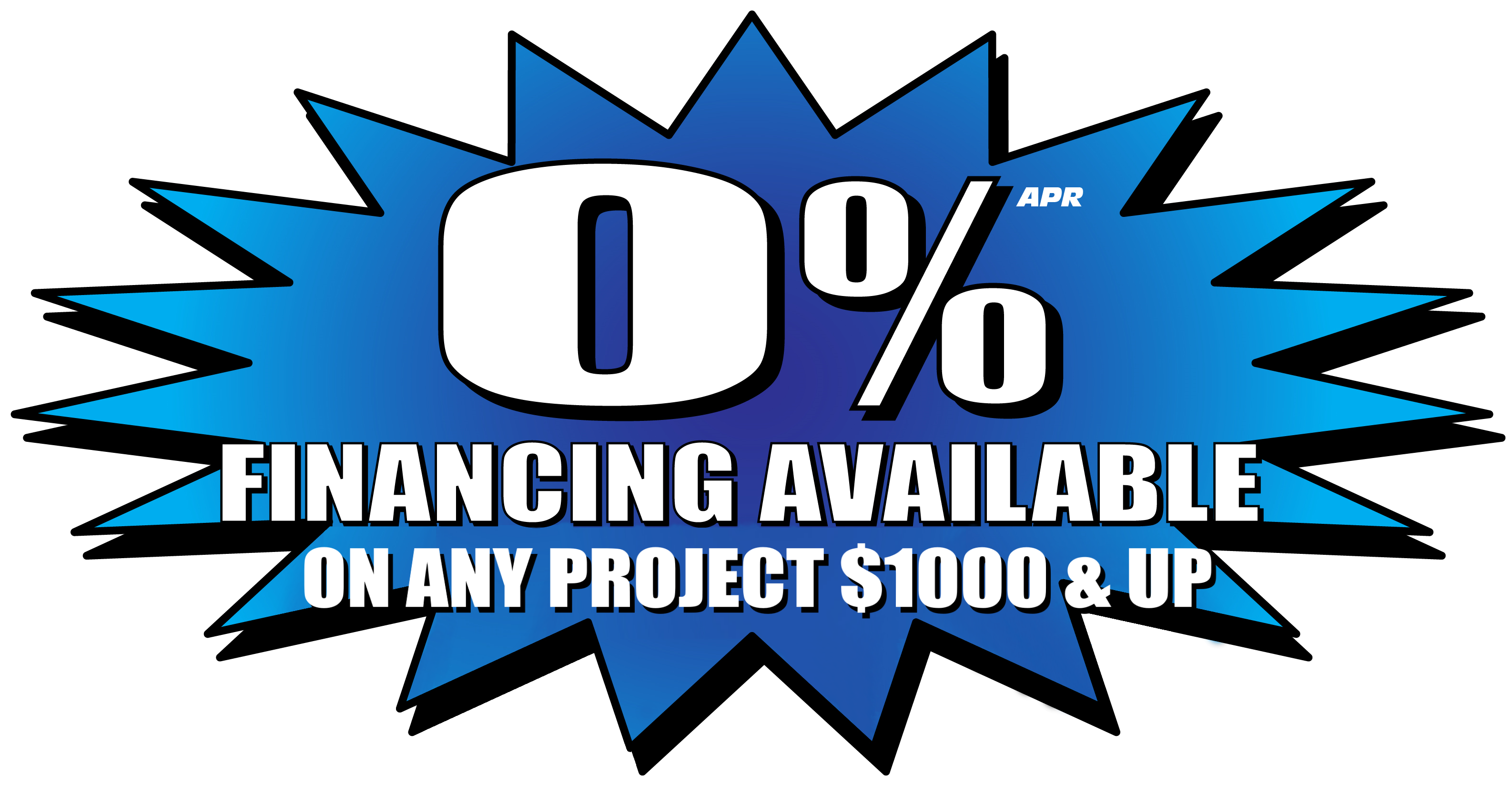 New 0% Financing Available for Simons HVAC on Any Project $1000 and Up