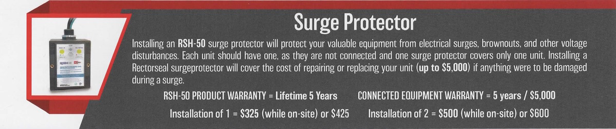Simons Flyer Upgrade Option - Surge Protector