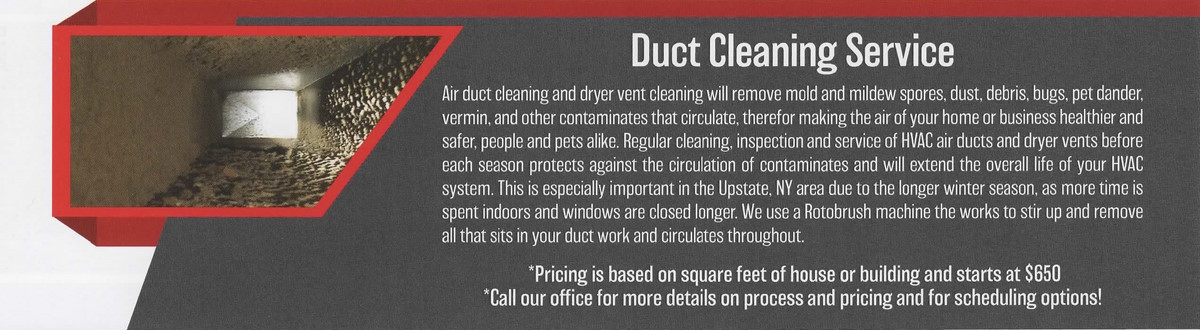 Simons Flyer Upgrade Option - Duct Cleaning Service